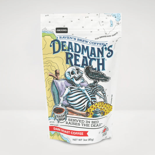 Deadman’s Reach® Organic Dark Roast – 3 oz Ground Coffee Sample