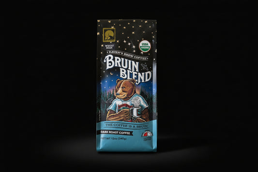 Bruin Blend® Organic Dark Roast – Whole Bean 12 oz