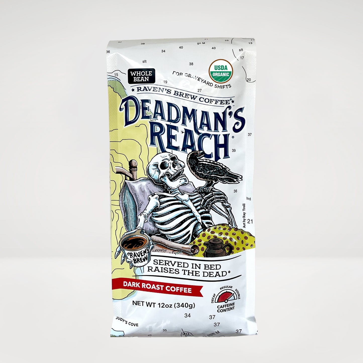 Deadman’s Reach® Organic Dark Roast – Whole Bean 12 oz