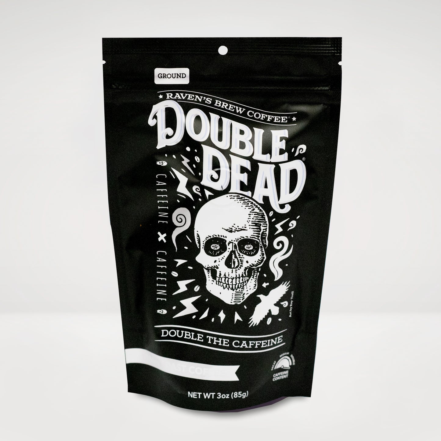 Double Dead® Dark Roast – 3 oz Ground Coffee Sample