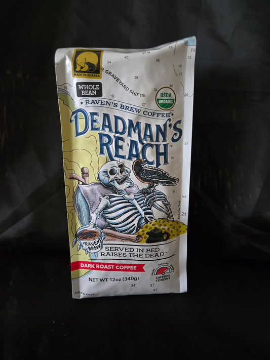 Deadman’s Reach® Organic Dark Roast – Whole Bean 12 oz