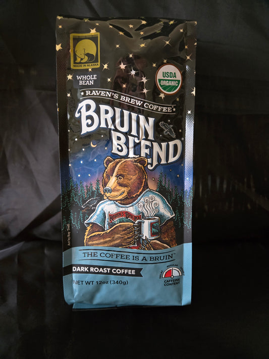 Bruin Blend® Organic Dark Roast – Whole Bean 12 oz
